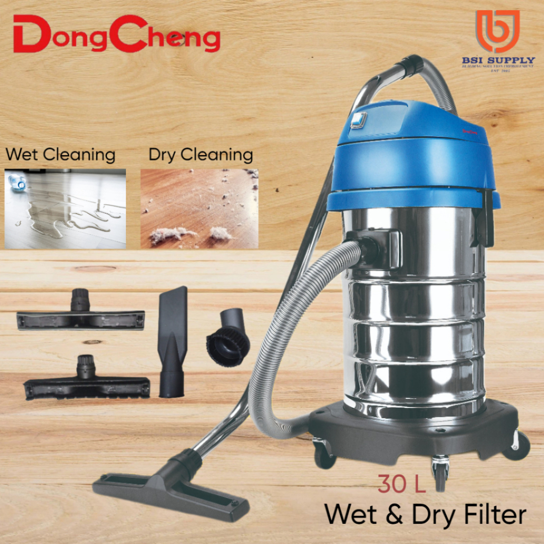 (SG Stock) DONG CHENG 30L Dry and Wet Vacuum Cleaner 1200W