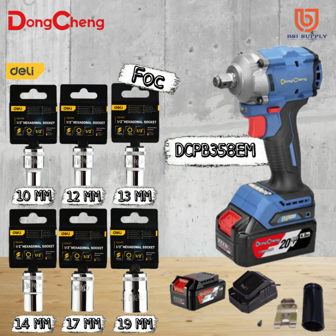 Dong Cheng Cordless Brushless Impact Wrench (DCPB358)