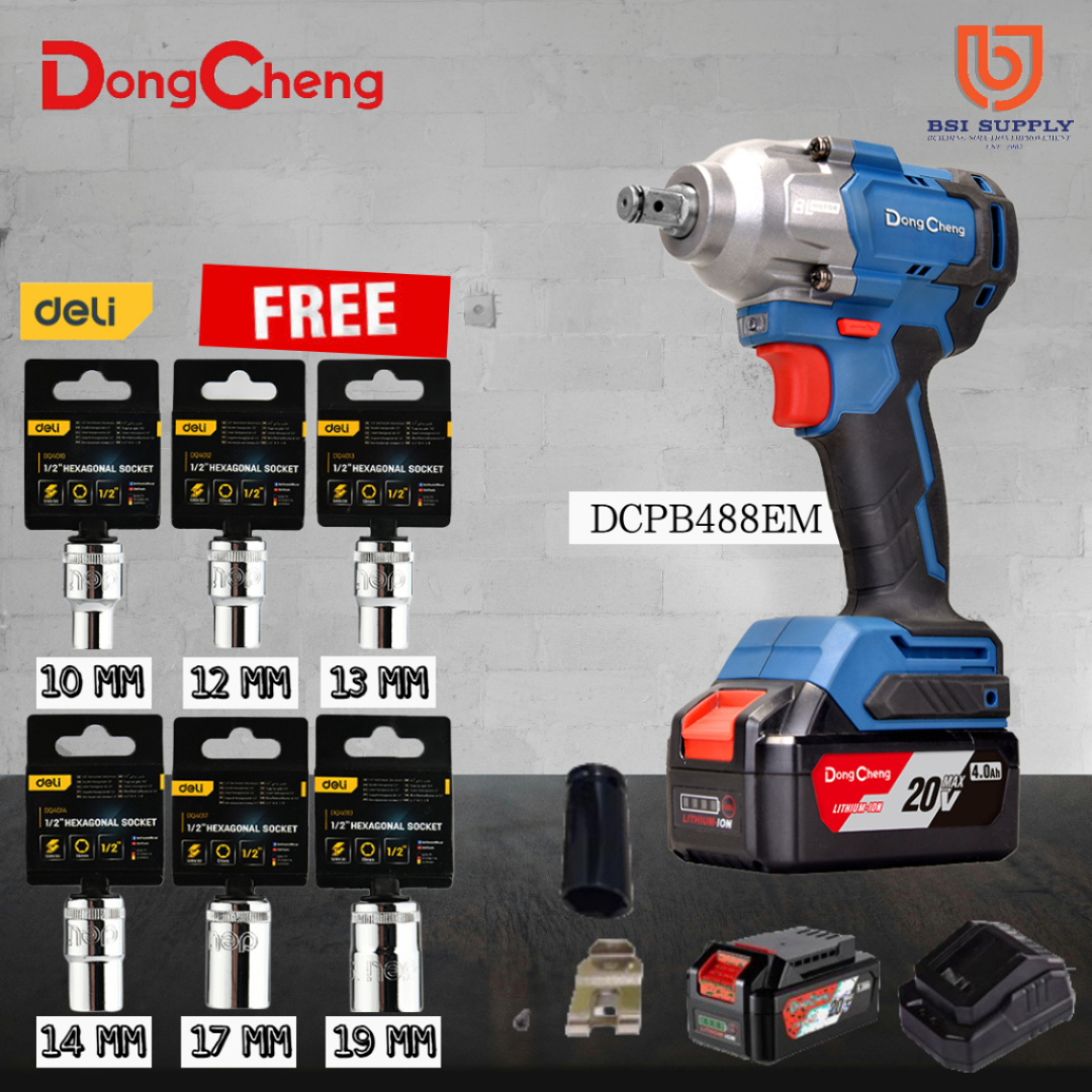 Dong Cheng Cordless Brushless Impact Wrench (DCPB488)